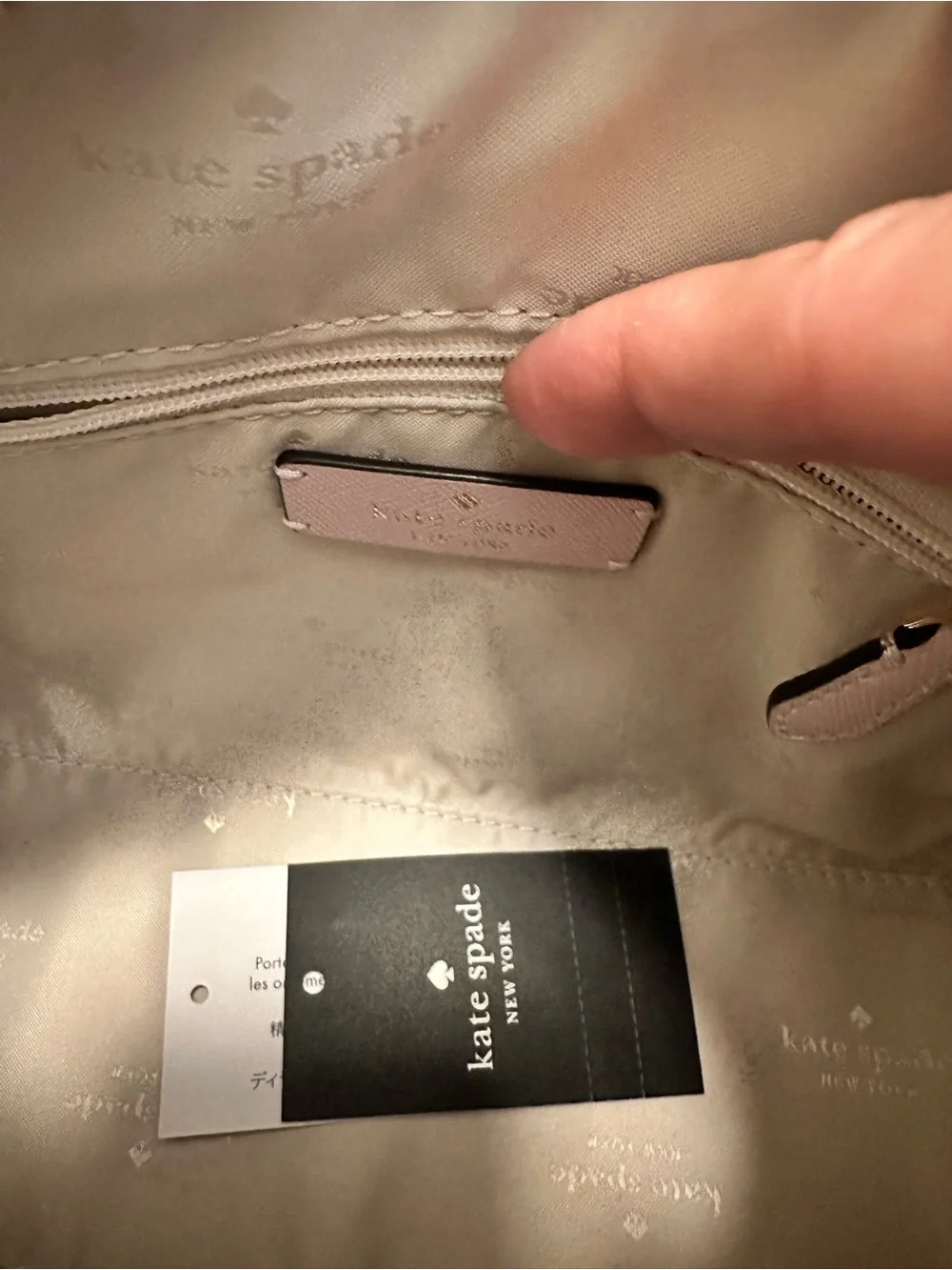 kate spade Pearl-Embellished Blush Satchel